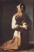 Francisco de Zurbaran Saint Francis in Meditation France oil painting artist